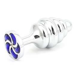 thread butt plug with spiral diamond