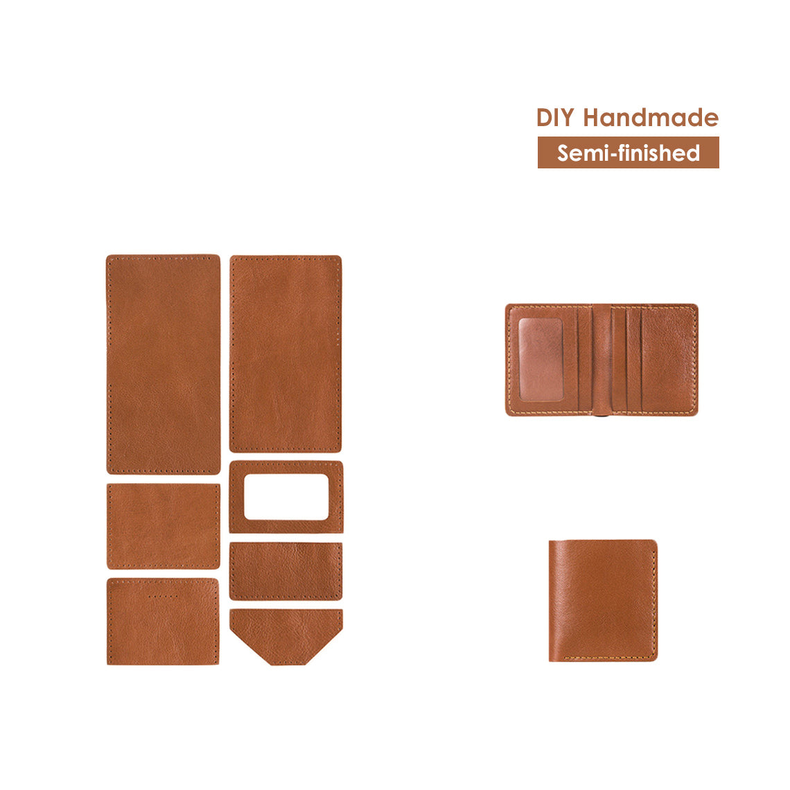 G8activist® Full Grain Leather Men’s Bifold Wallet DIY Kit