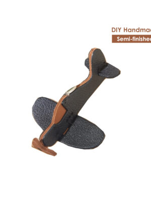 Diggsw® Sheep Leather Airplane Keychain DIY Kits
