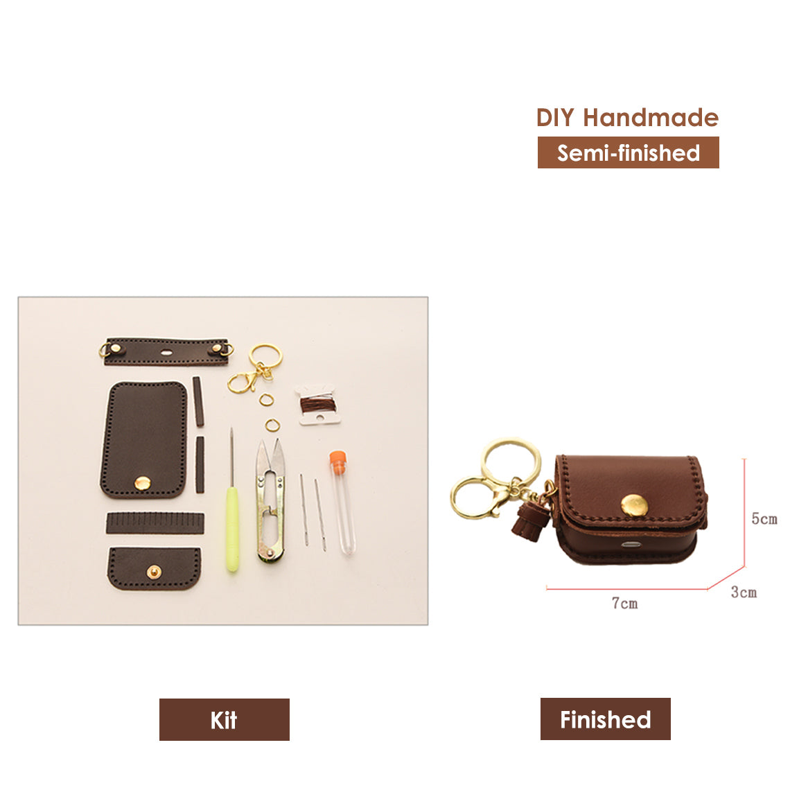 G8activist® Full Grain Leather AirPods Pro Holder DIY Kit