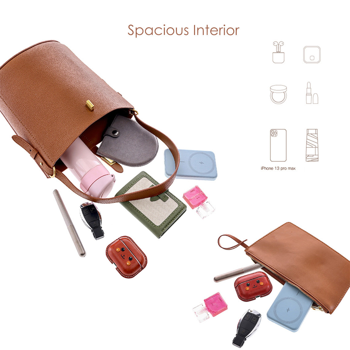 G8activist® Leather Simple Bucket Crossbody Bag DIY Kit - Image 7