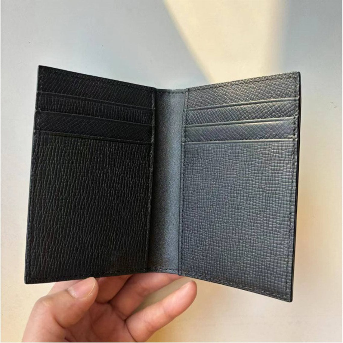Leather Bifold Small Card Wallet - Image 3