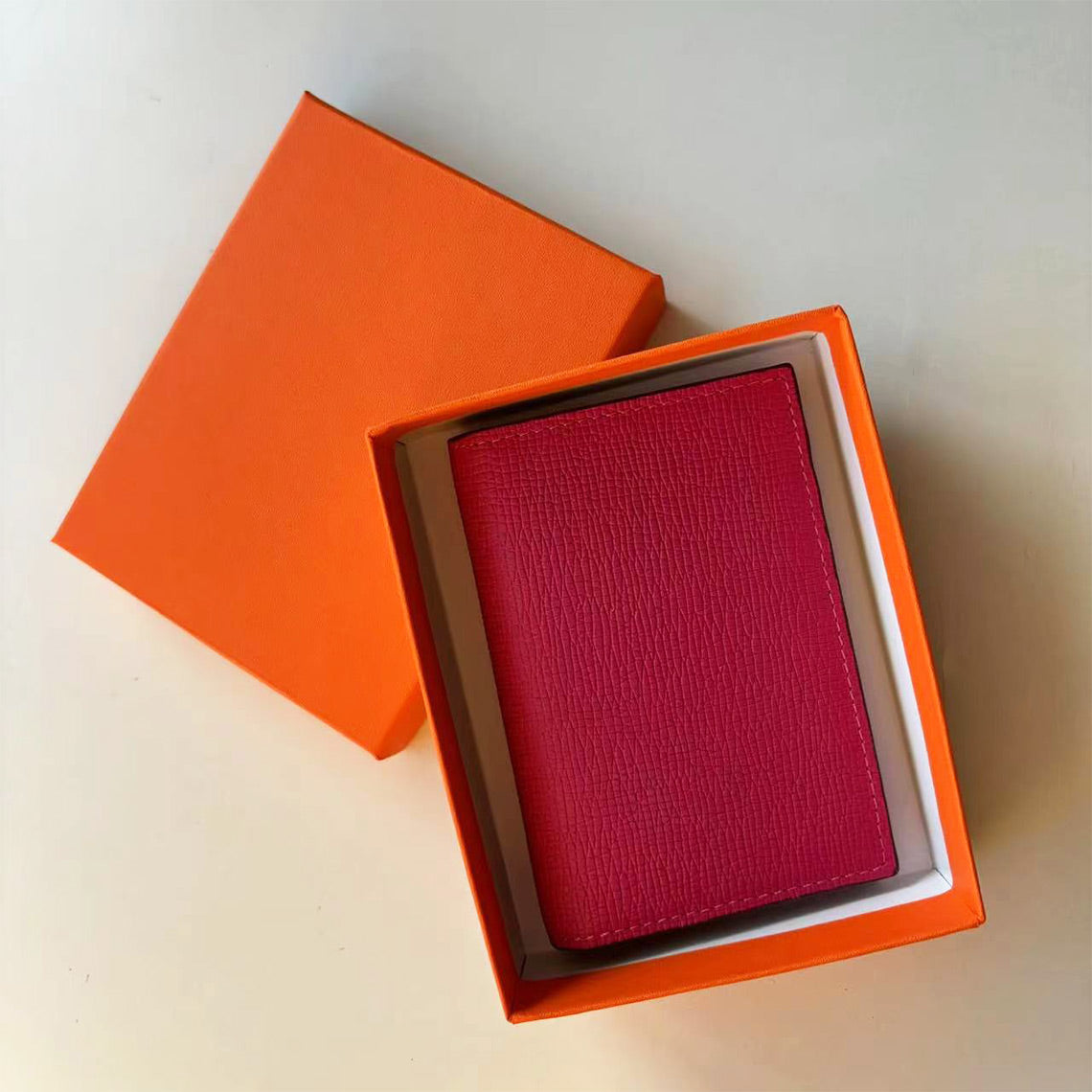 Leather Bifold Small Card Wallet - Image 7