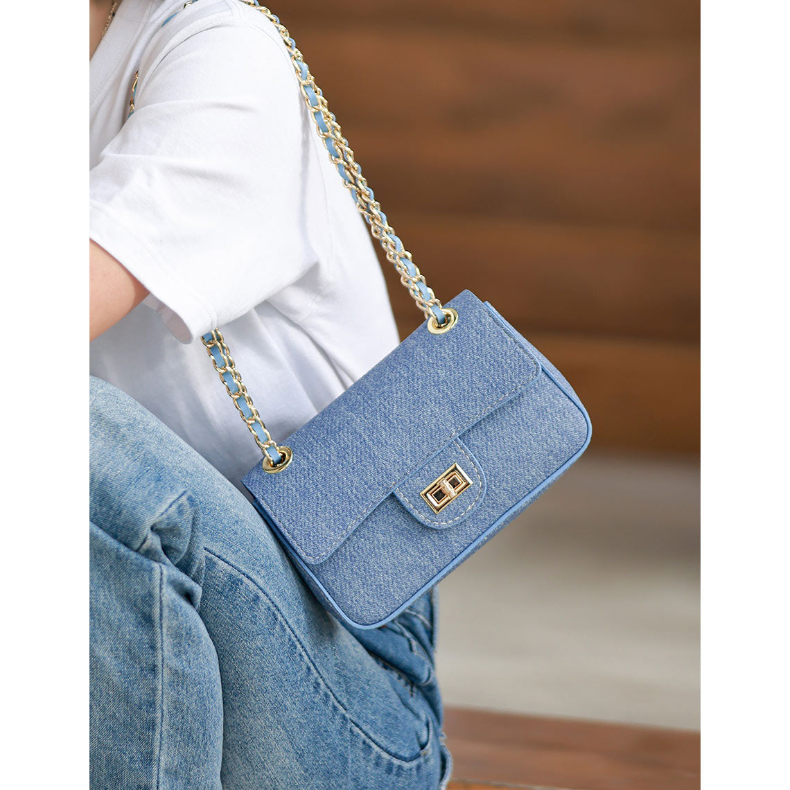 G8activist® Leather Denim Small Chain Bag DIY Kits - Image 3