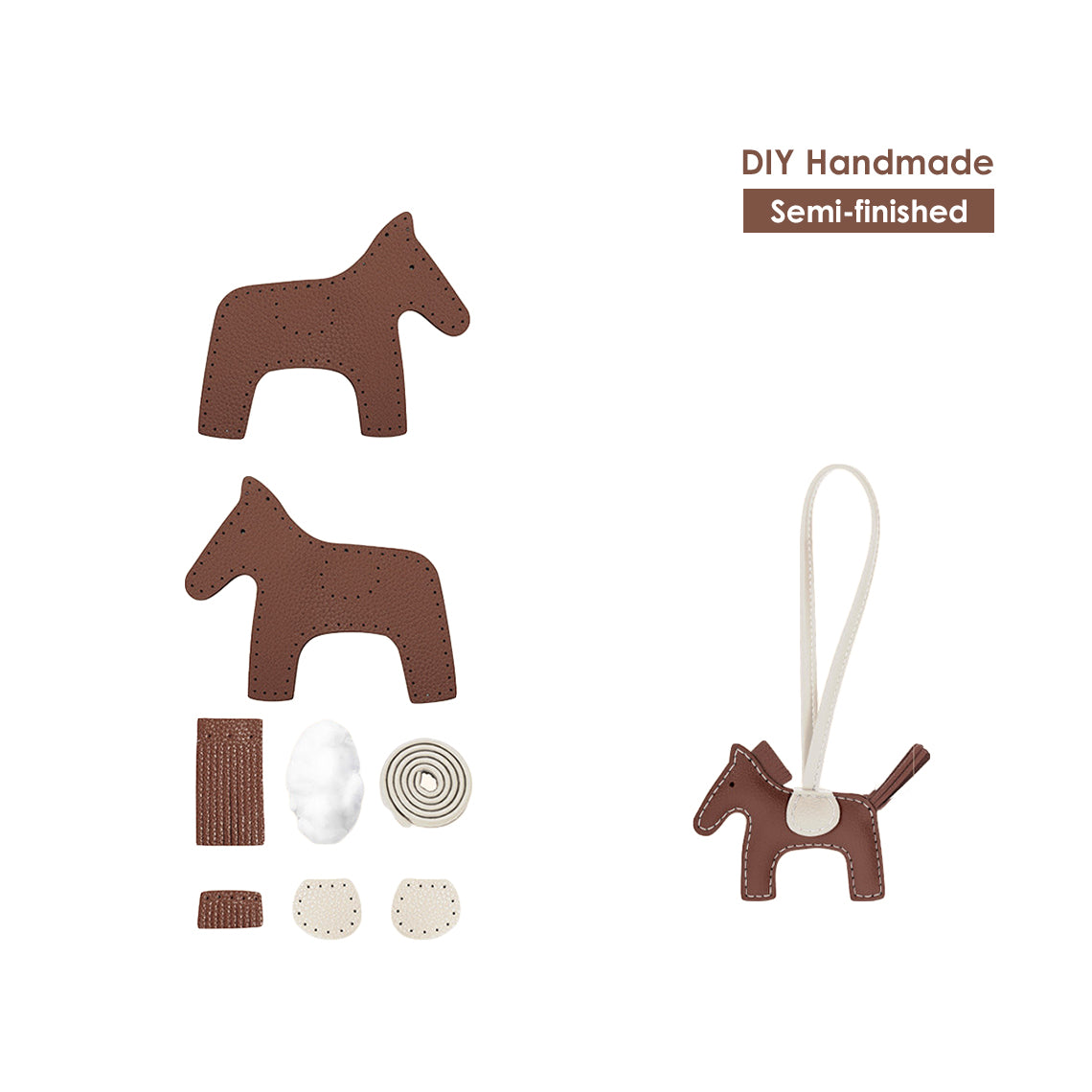G8activist® Leather Horse Bag Charm DIY Kit - Image 12