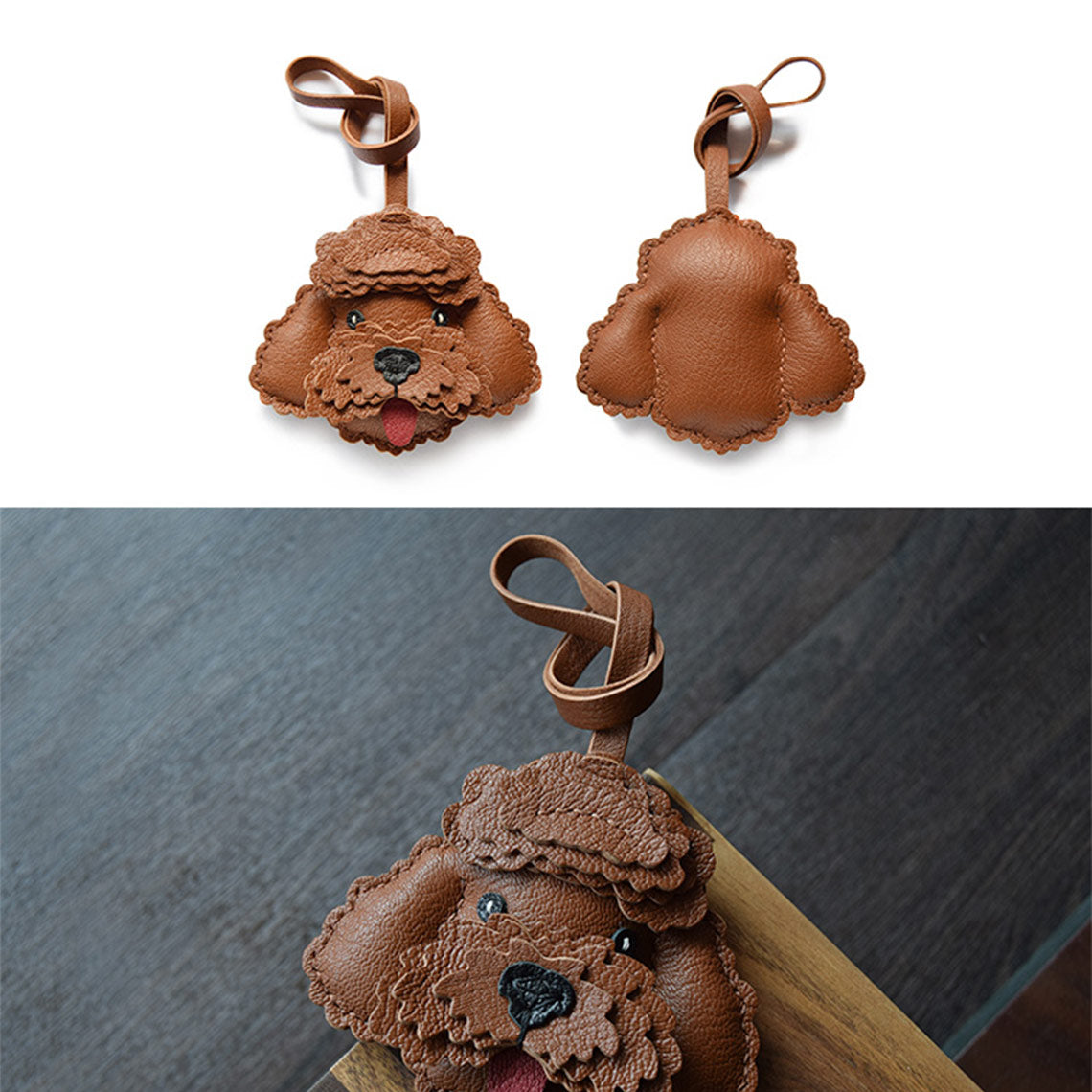 G8activist® Sheep Leather Teddy Dog Keychain DIY Kits - Image 3