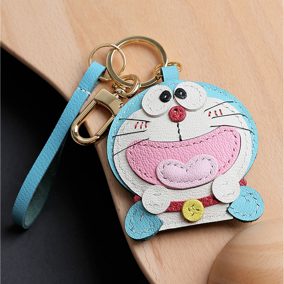 G8activist® Sheep Leather Doraemon Bag Charm DIY Kit