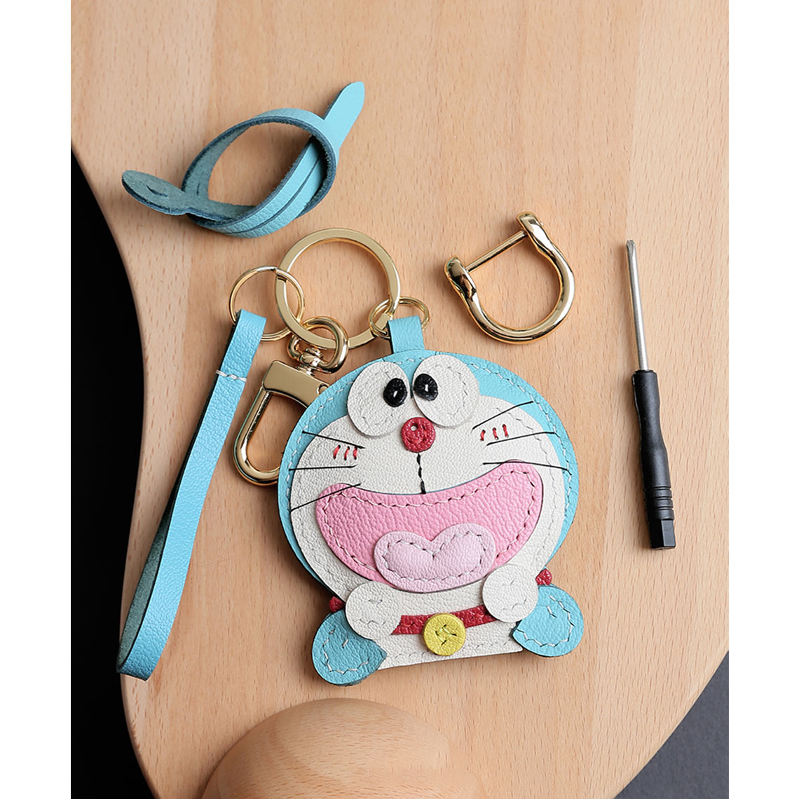 G8activist® Sheep Leather Doraemon Bag Charm DIY Kit - Image 8