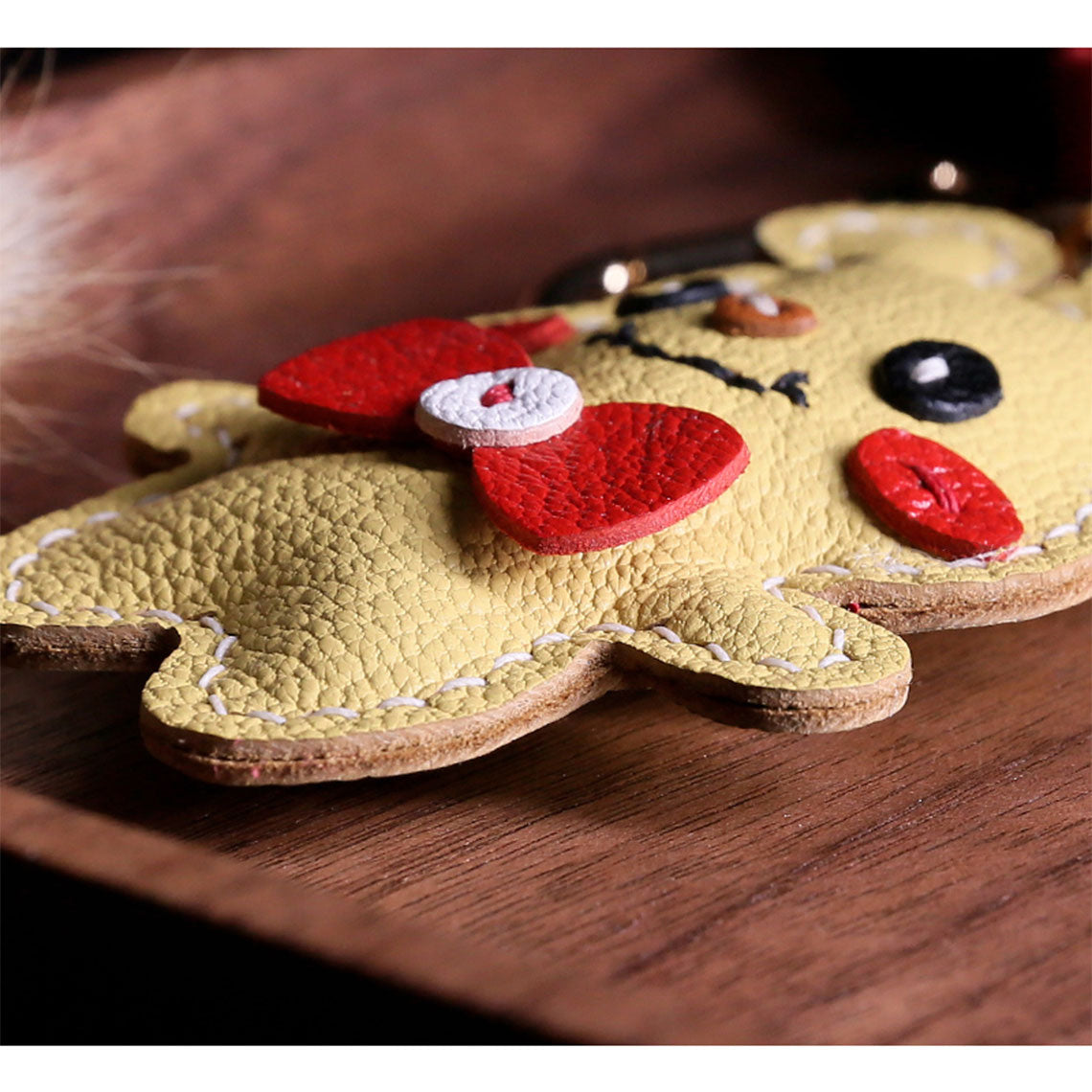 G8activist® Sheep Leather Cute Bear Keychain DIY Kit - Image 5