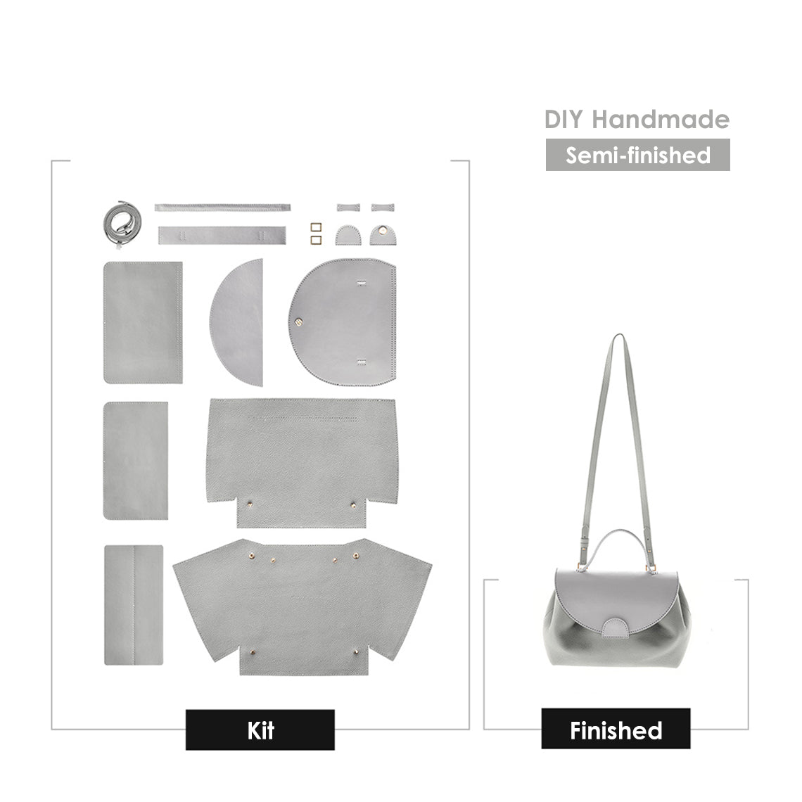 G8activist® Top Grain Leather Inspired Smile Bag DIY Kits - Image 18