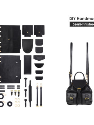 G8activist® Top Grain Leather Black Backpack DIY Kit