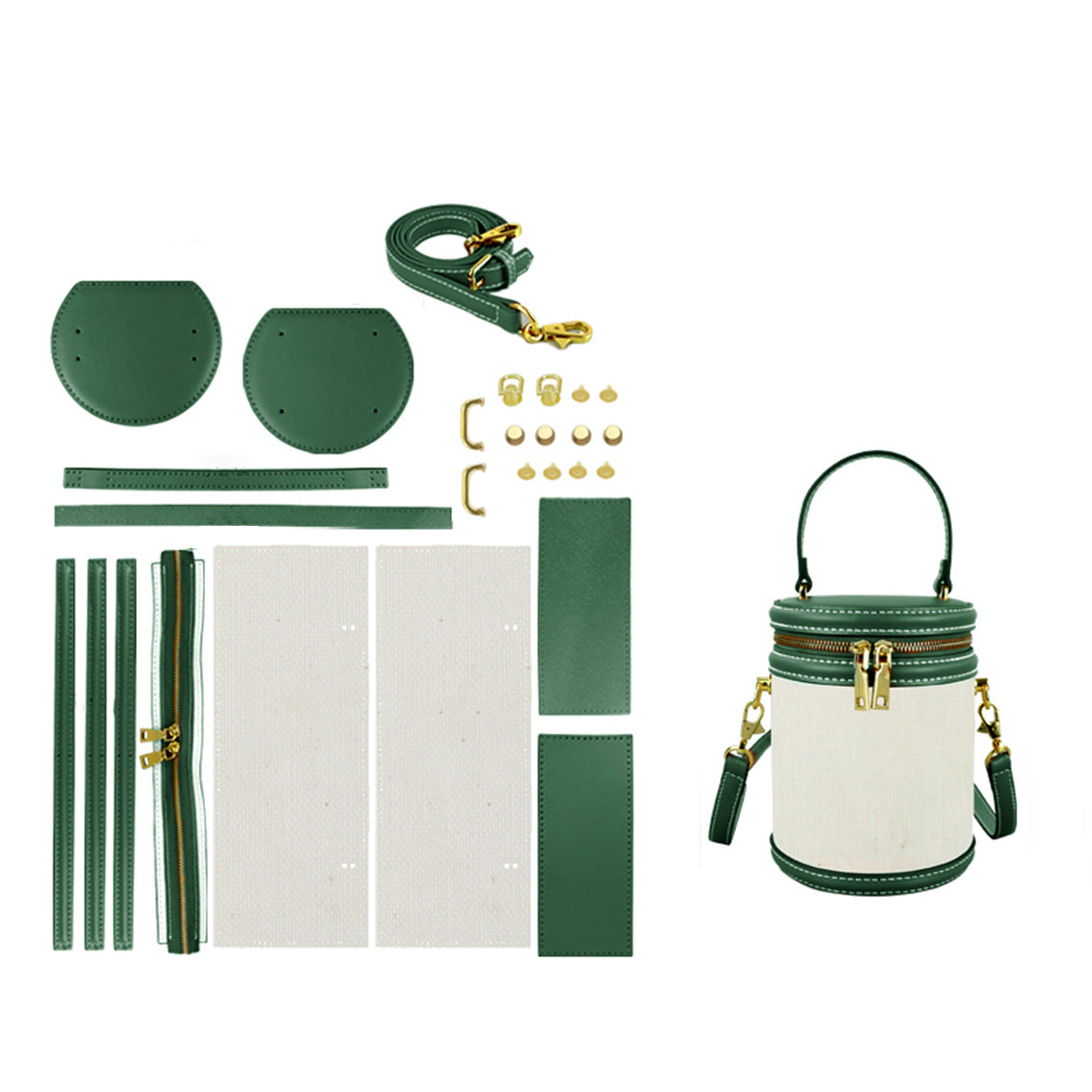 G8activist® Leather Dustbag Recycle Round Bag DIY Kits - Image 9