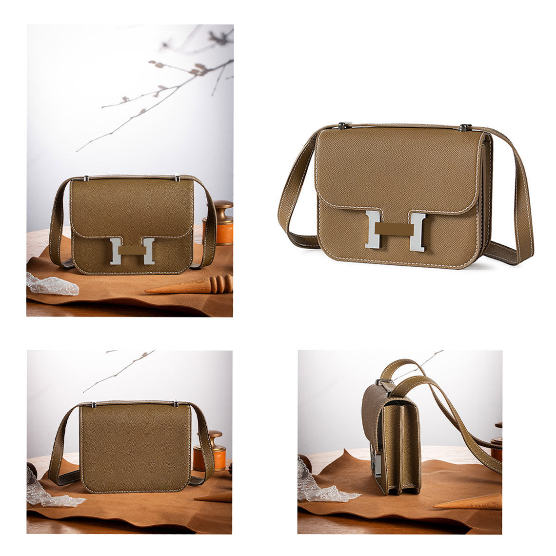 G8activist® Leather Square Tofu Crossbody Konstance Bag DIY Kit - Image 4