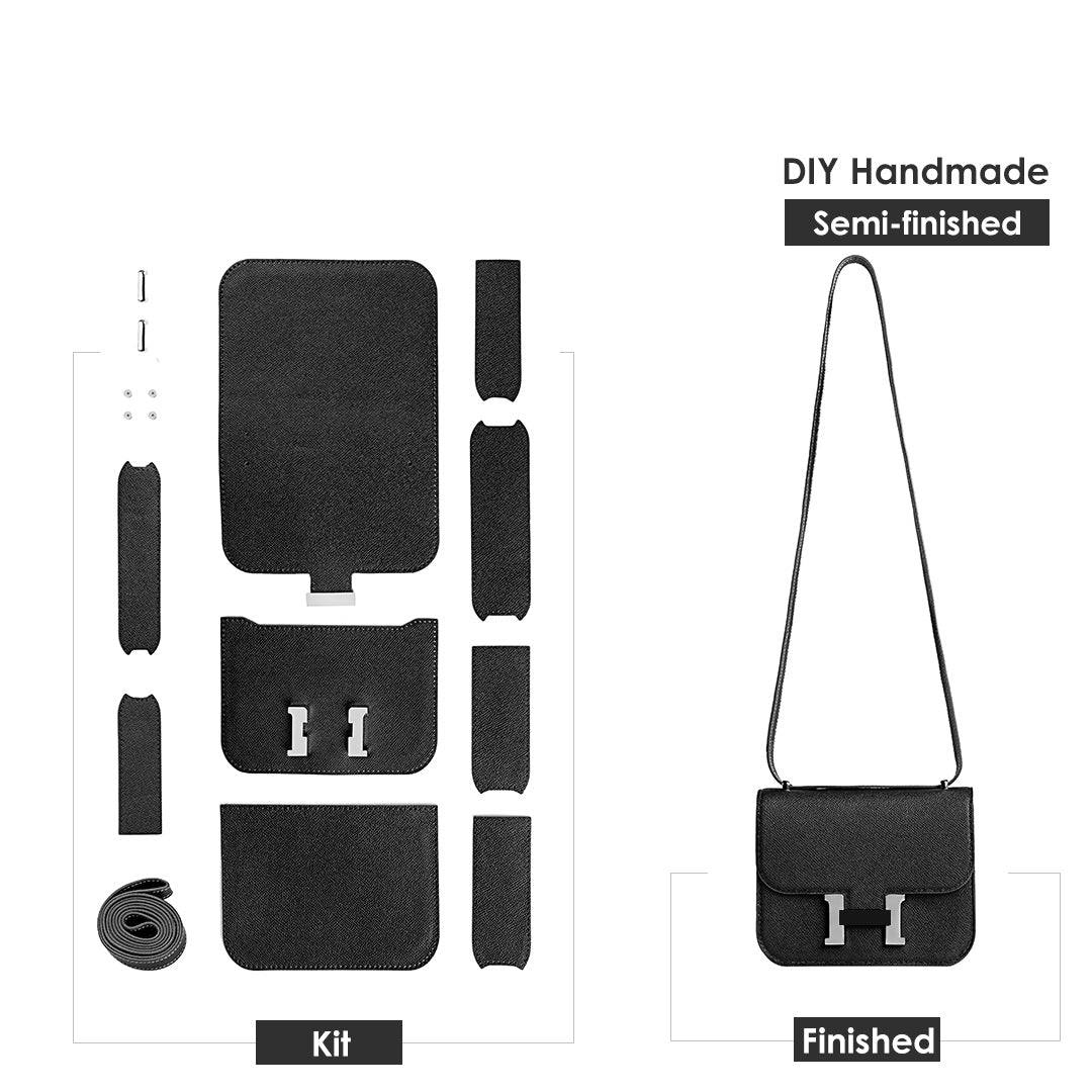G8activist® Leather Square Tofu Crossbody Konstance Bag DIY Kit - Image 13