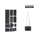 Diggsw® Top Grain Leather Quilted Box Bag DIY Kits