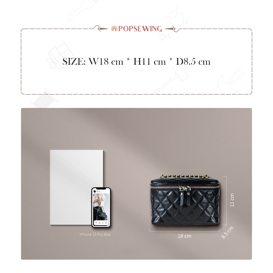 G8activist® Top Grain Leather Quilted Box Bag DIY Kits - Image 5