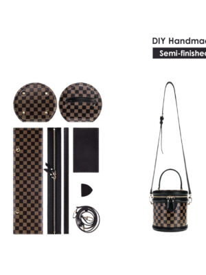 G8activist® Top Grain Leather Checker Bucket Bag DIY Kits