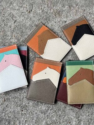 G8activist® Full Grain Leather Horse Slim Card Holder DIY Kits