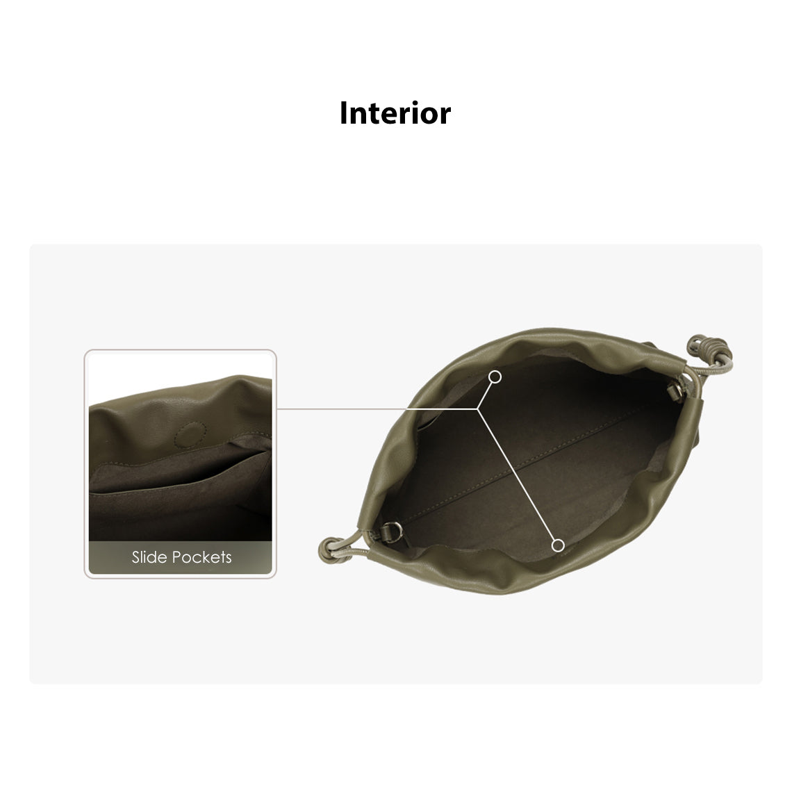 G8activist® Leather Drawstring Chain Clutch DIY Kit - Image 5