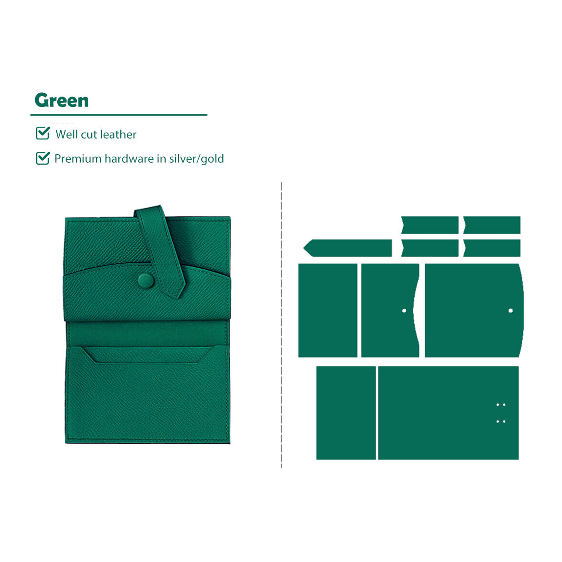 G8activist® Full Grain Leather Bearn Coin Wallet DIY Kits - Image 11