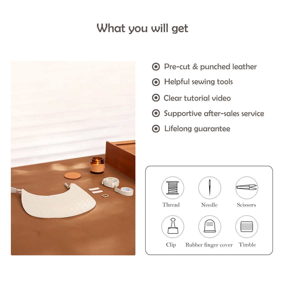 G8activist® Leather Woven Hobo Bag DIY Kits - Image 3