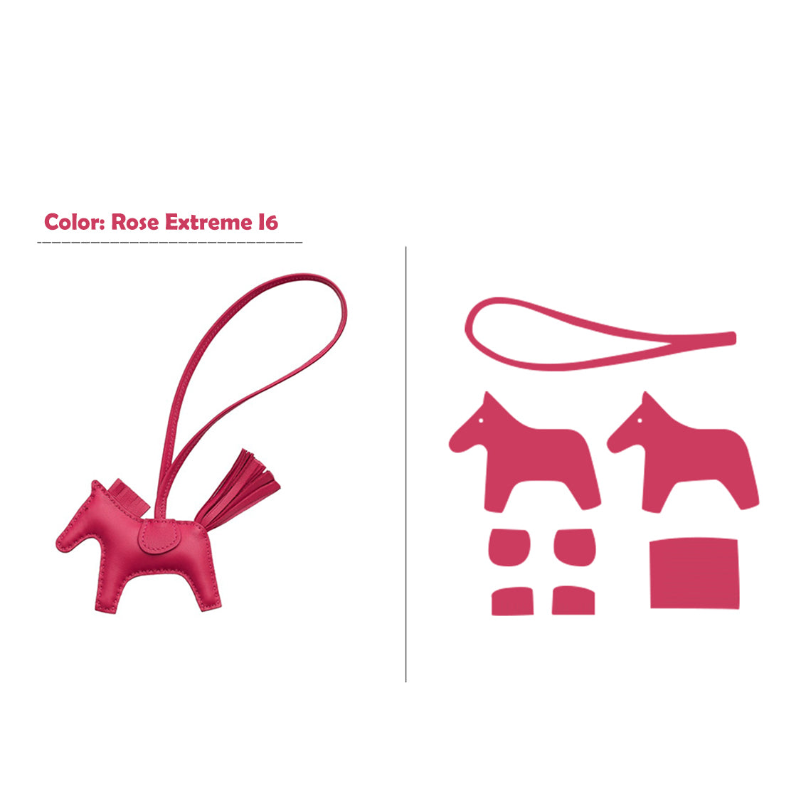 G8activist® Sheep Leather Color Horse Purse Charm DIY Kit - Image 17