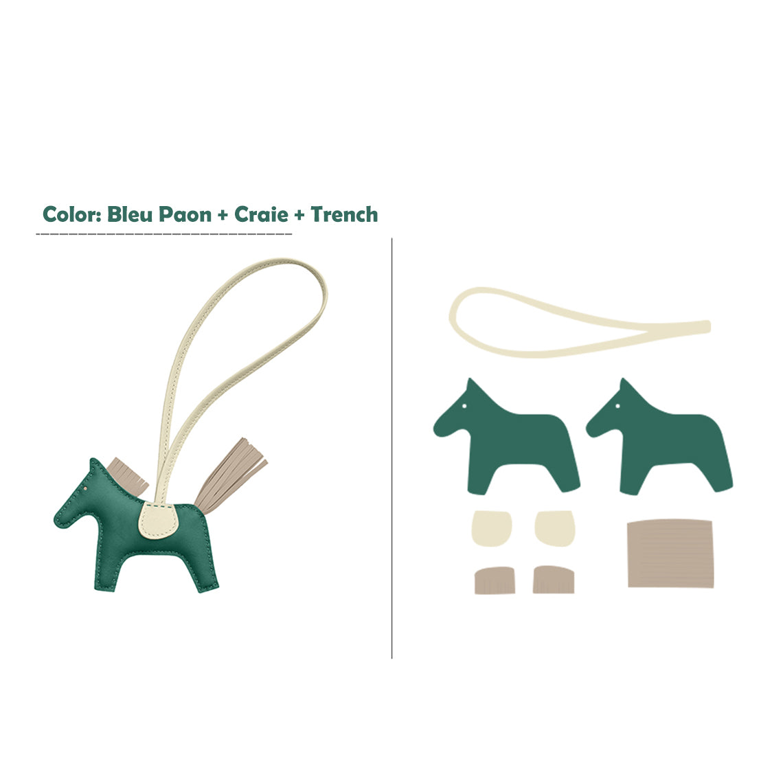 G8activist® Sheep Leather Color Horse Purse Charm DIY Kit - Image 22