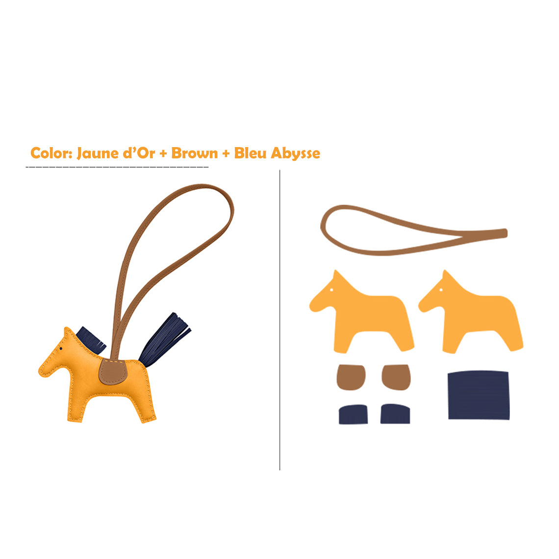 G8activist® Sheep Leather Color Horse Purse Charm DIY Kit - Image 23