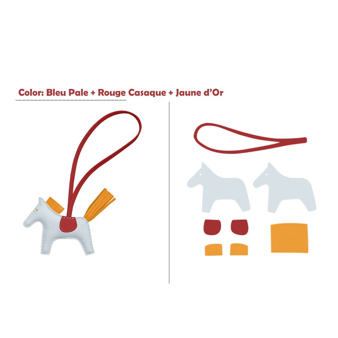 G8activist® Sheep Leather Color Horse Purse Charm DIY Kit - Image 25