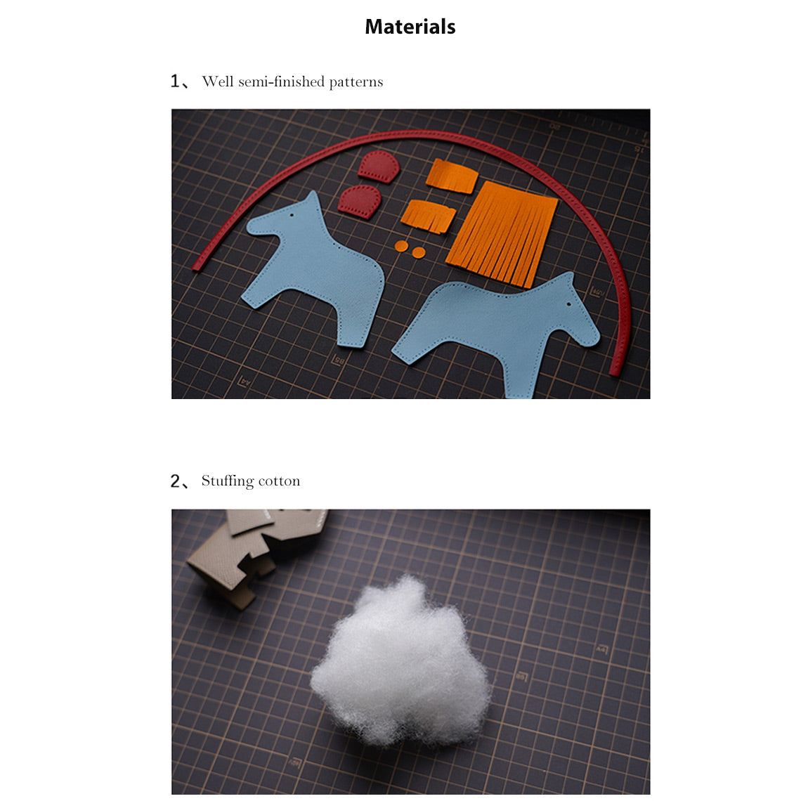 G8activist® Sheep Leather Color Horse Purse Charm DIY Kit - Image 5