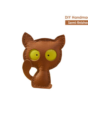 Diggsw® Leather Kitty Keychain DIY Kits