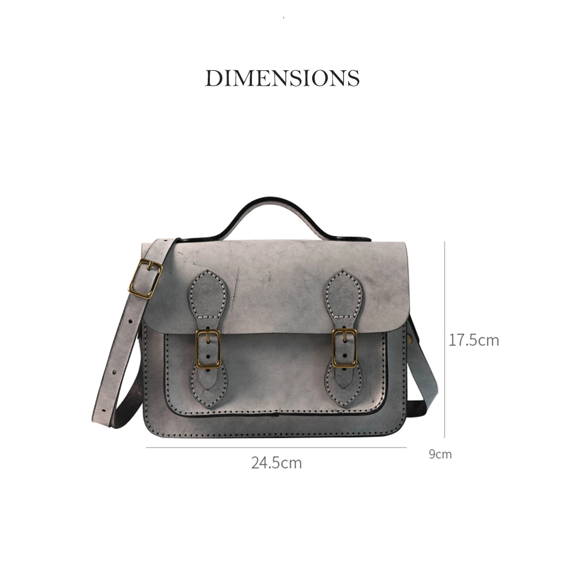 G8activist® Vegetable Tanned Leather Satchel Crossbody Bag DIY Kits - Image 6