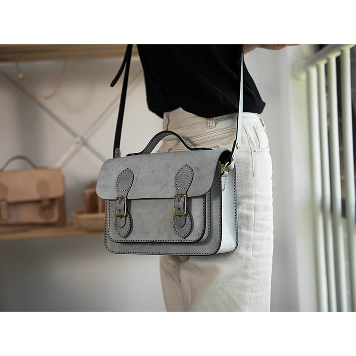 G8activist® Vegetable Tanned Leather Satchel Crossbody Bag DIY Kits - Image 8