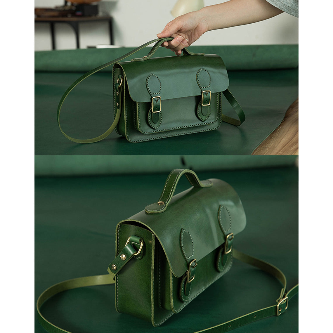 G8activist® Vegetable Tanned Leather Satchel Crossbody Bag DIY Kits - Image 15