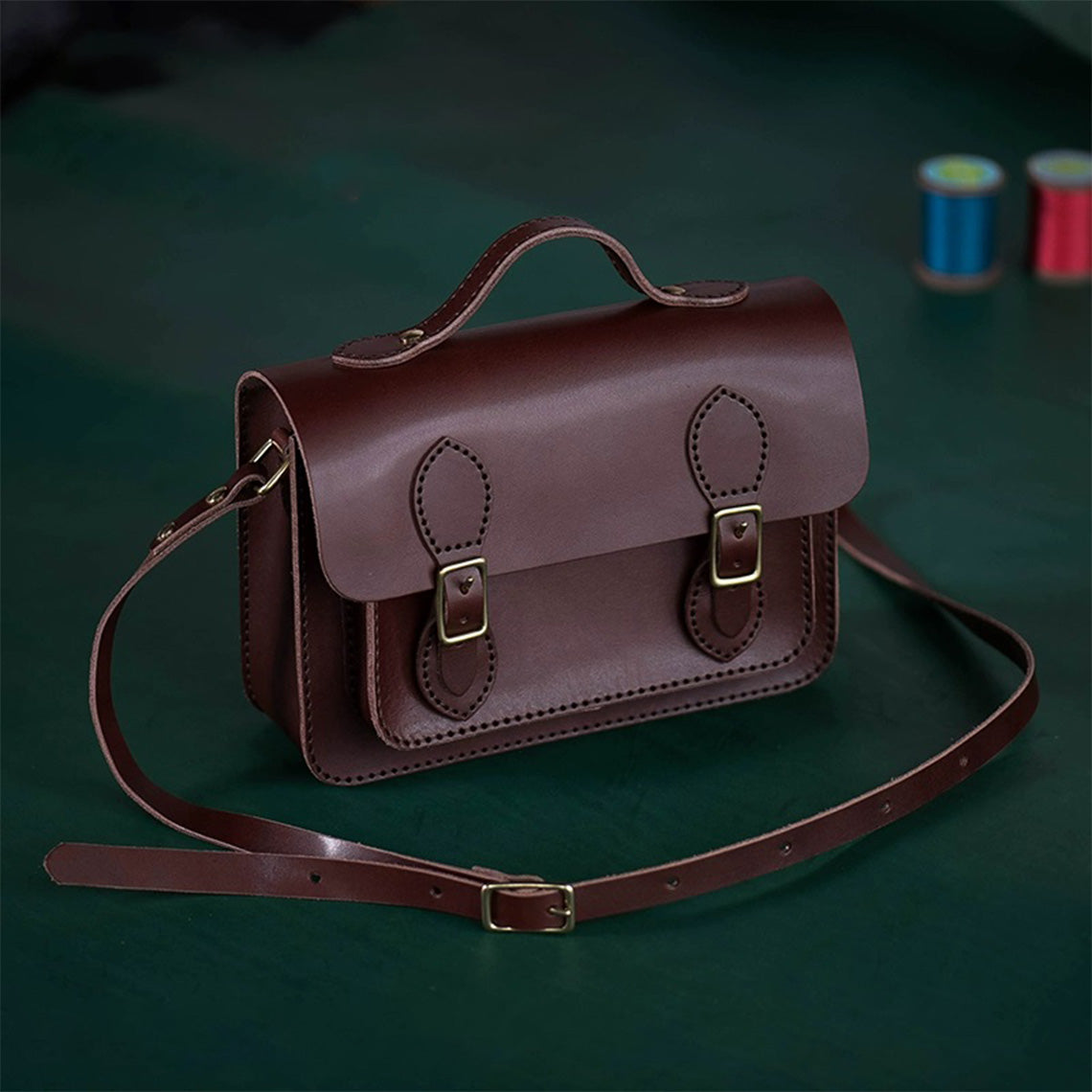 G8activist® Vegetable Tanned Leather Satchel Crossbody Bag DIY Kits - Image 17