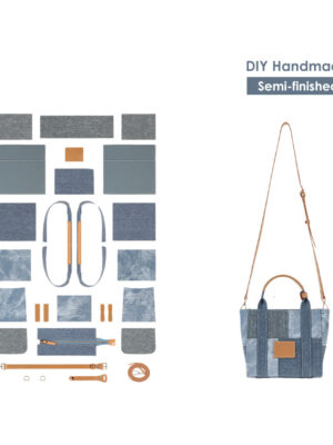 G8activist® Leather Contrast Denim Handbag DIY Kits