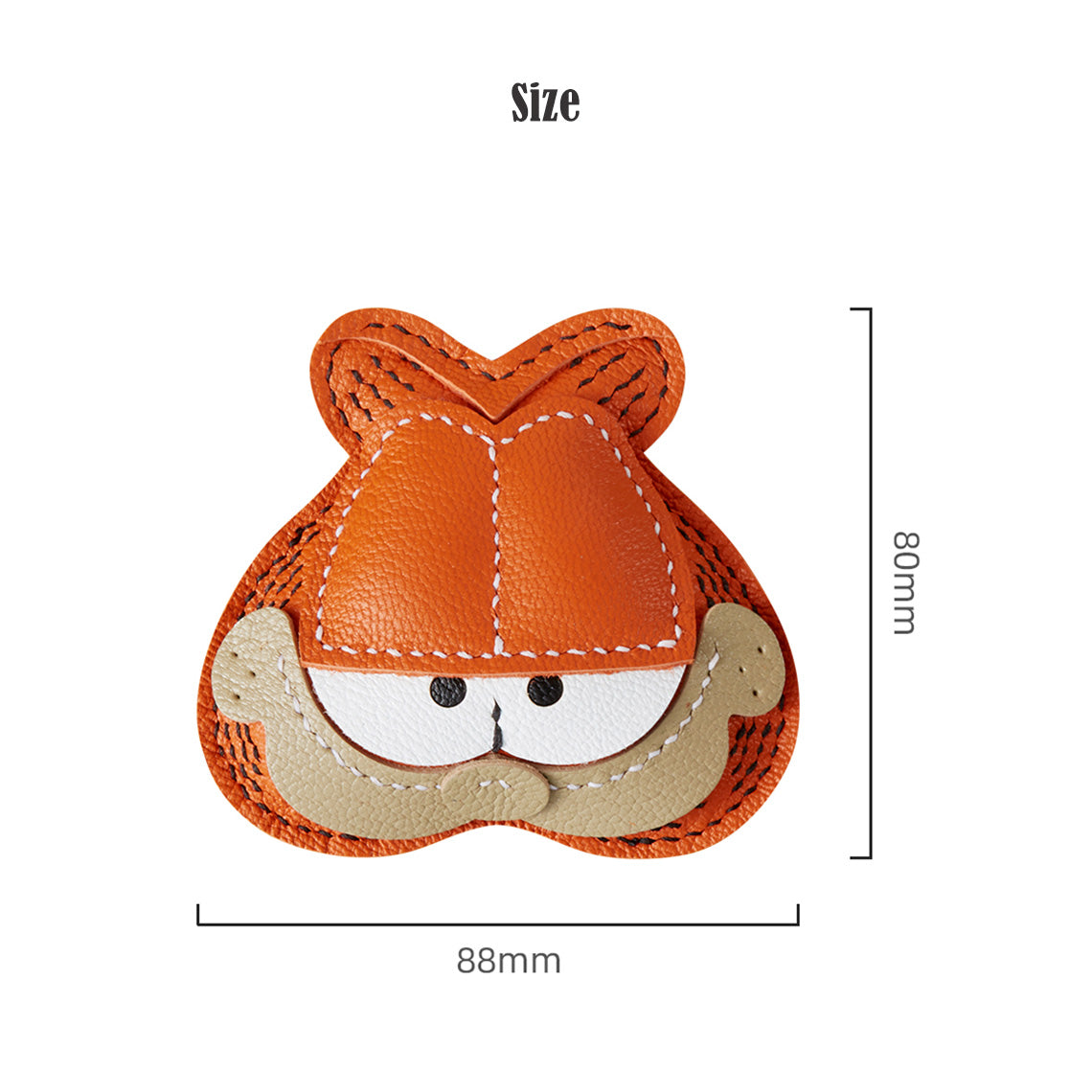 G8activist® Sheep Leather Garfield Cat Keychain DIY Kit - Image 3
