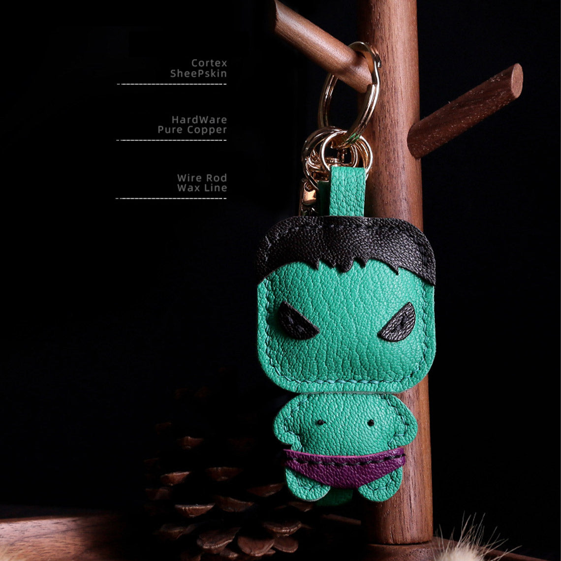 G8activist® Leather The Hulk Keychain DIY Kit - Image 3