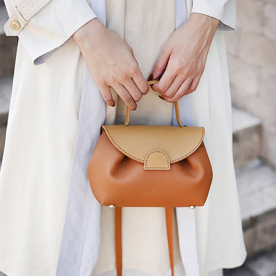 G8activist® Top Grain Leather Inspired Smile Bag DIY Kits - Image 3