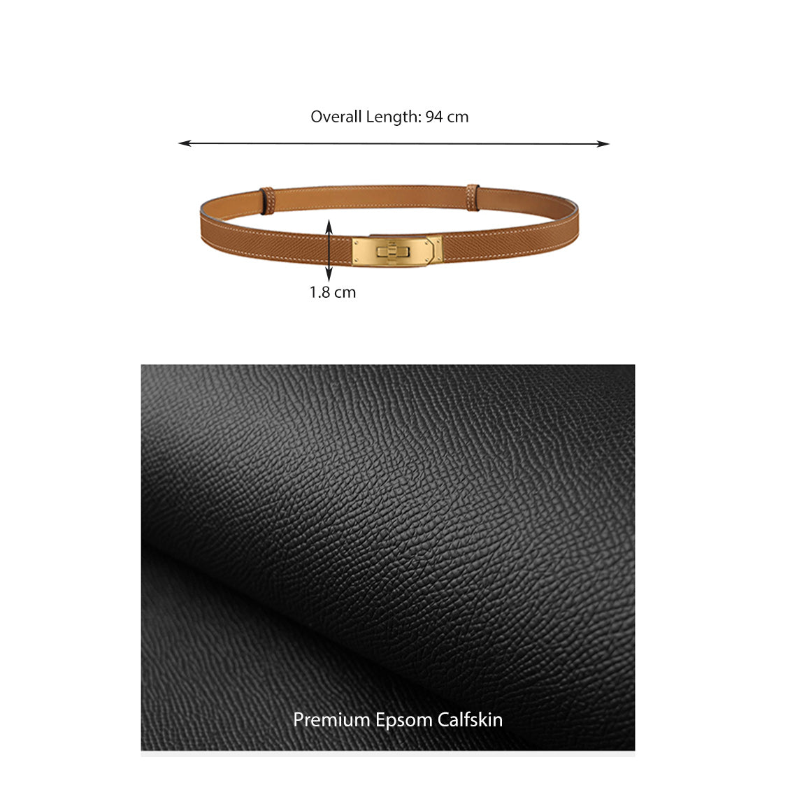G8activist® Epsom Leather Inspired Kelli Slim Belt DIY Kits - Image 5