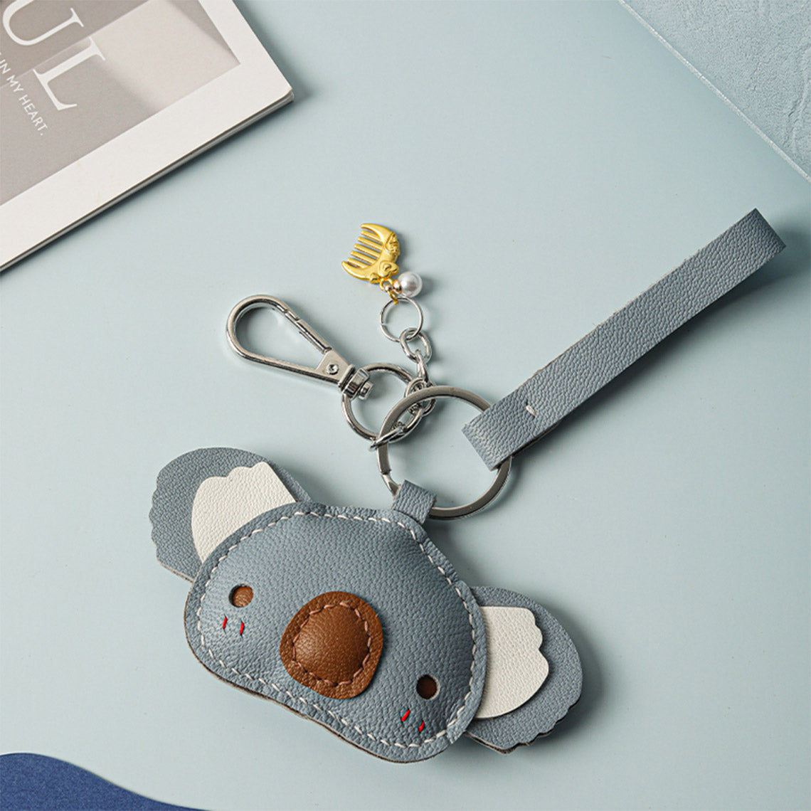 G8activist® Sheep Leather Cute Koala Keychain DIY Kit - Image 5