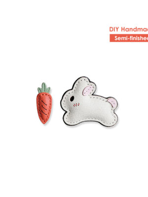 G8activist® Leather New Bunny & Carrot Keychain DIY Kit