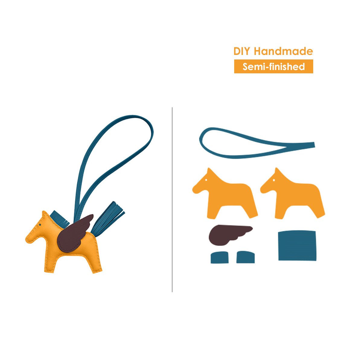 G8activist® Sheep Leather Flying Horse Charm DIY Kits