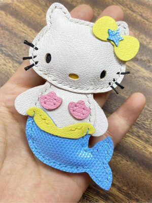 Diggsw® Leather Mermaid Kitty Charm DIY Kit