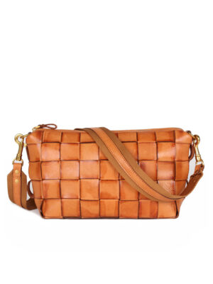 Vegetable Tanned Leather Classic Woven Bag