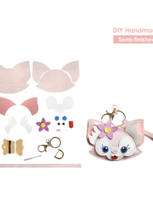 G8activist® Leather Pink Fox Keychain DIY Kit