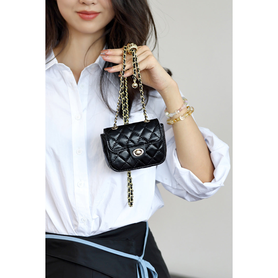 G8activist® Top Grain Leather Quilted Lipstick Pouch DIY Kits - Image 4