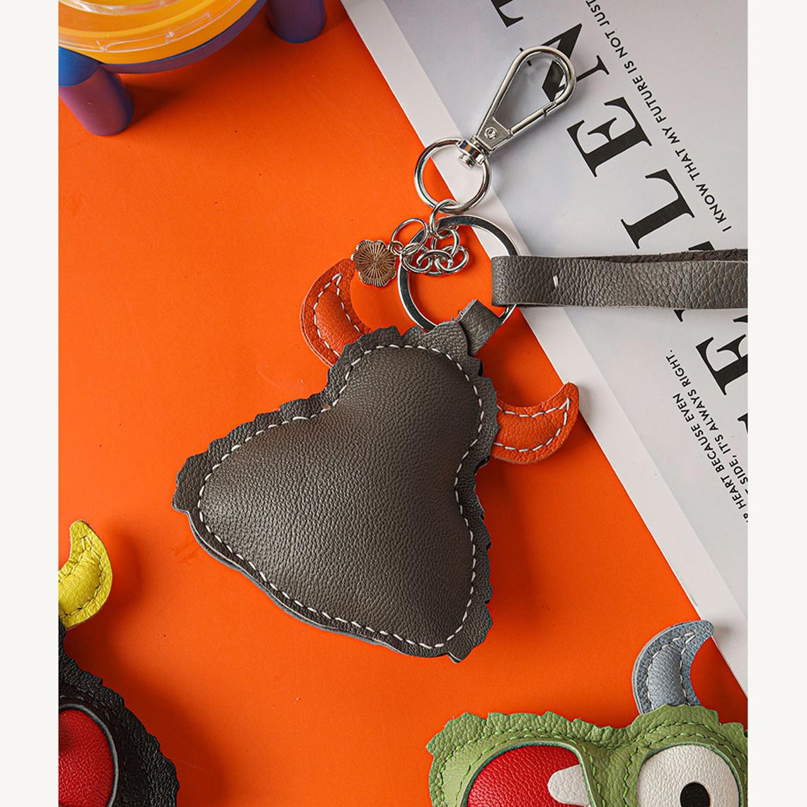 G8activist® Leather Little Monster Keychain Charm DIY Kit - Image 6