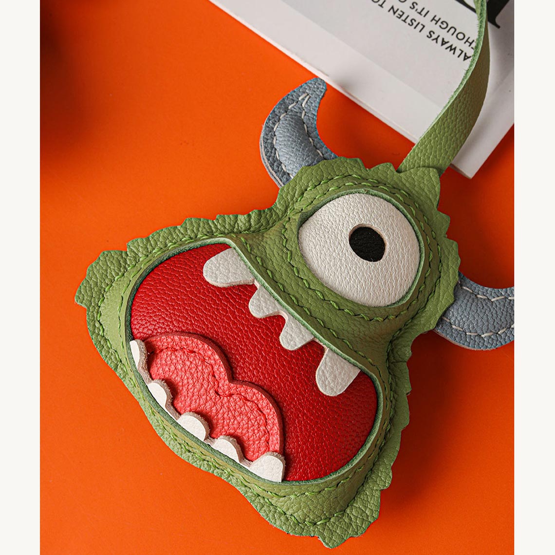 G8activist® Leather Little Monster Keychain Charm DIY Kit - Image 3