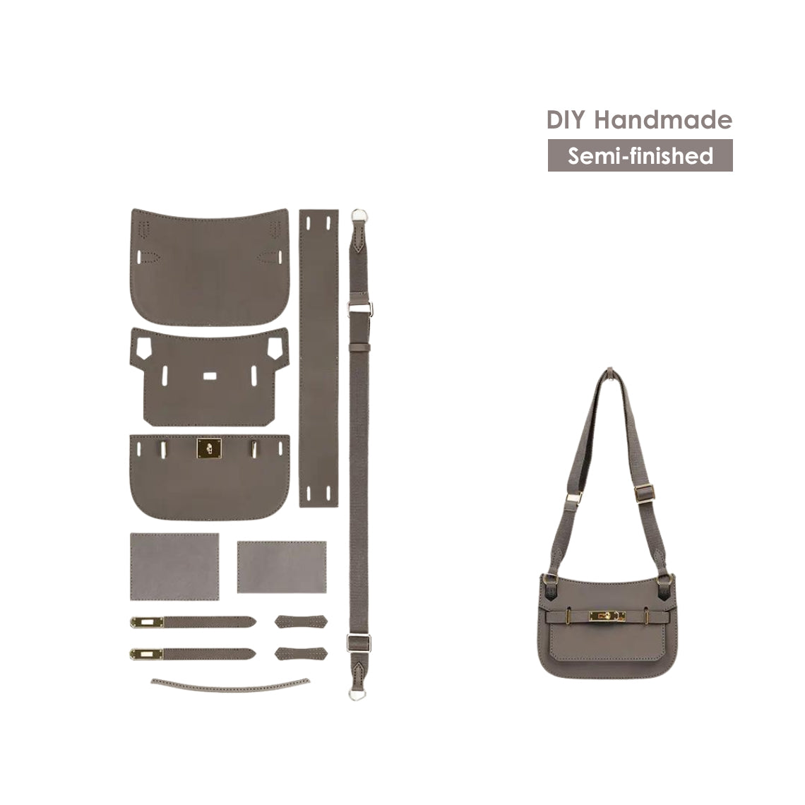 G8activist® Top Grain Leather Mini Jypsiere Bag DIY Kits